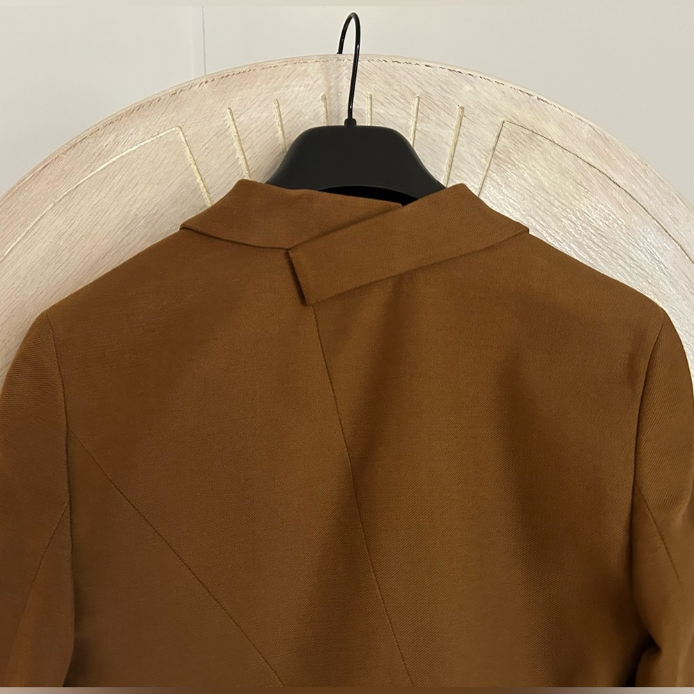 Rachel Rachel Roy Women's Asymmetrical Brown Blazer, Size 10, New Without Tag - Picture 3 of 16